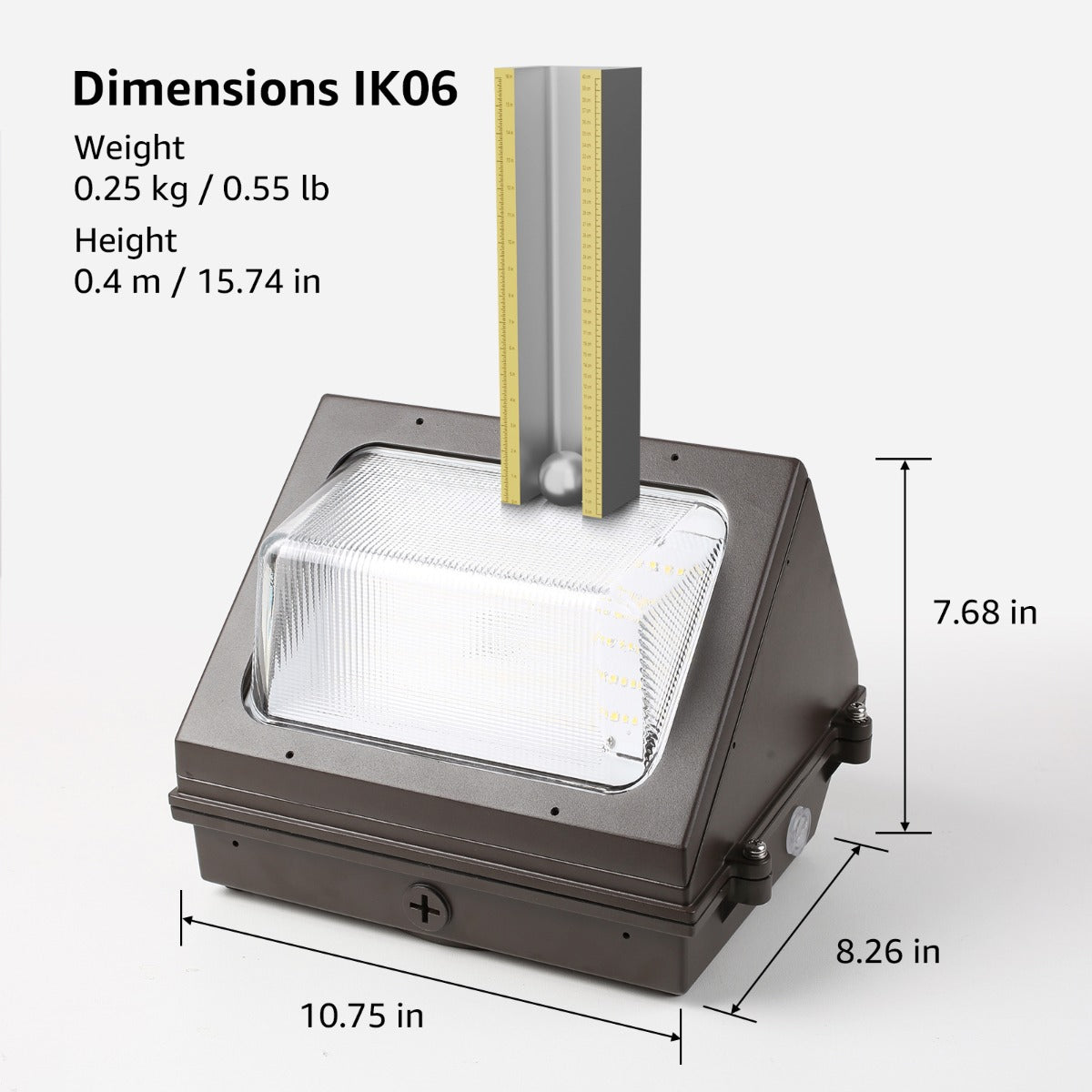 Lepro LED Wall Pack Light with Photocell for Outdoor Garages