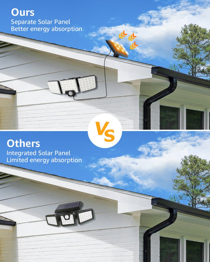 Lepro Solar Motion Sensor Security Lights (2 Packs)