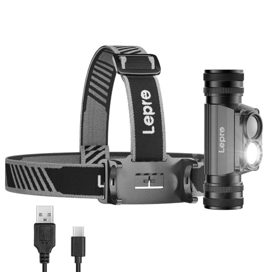 Lepro Headlamp Rechargeable - 1000 Lumen Powerful Detachable Head Lamp with Bright 500FT Flashlight Beam