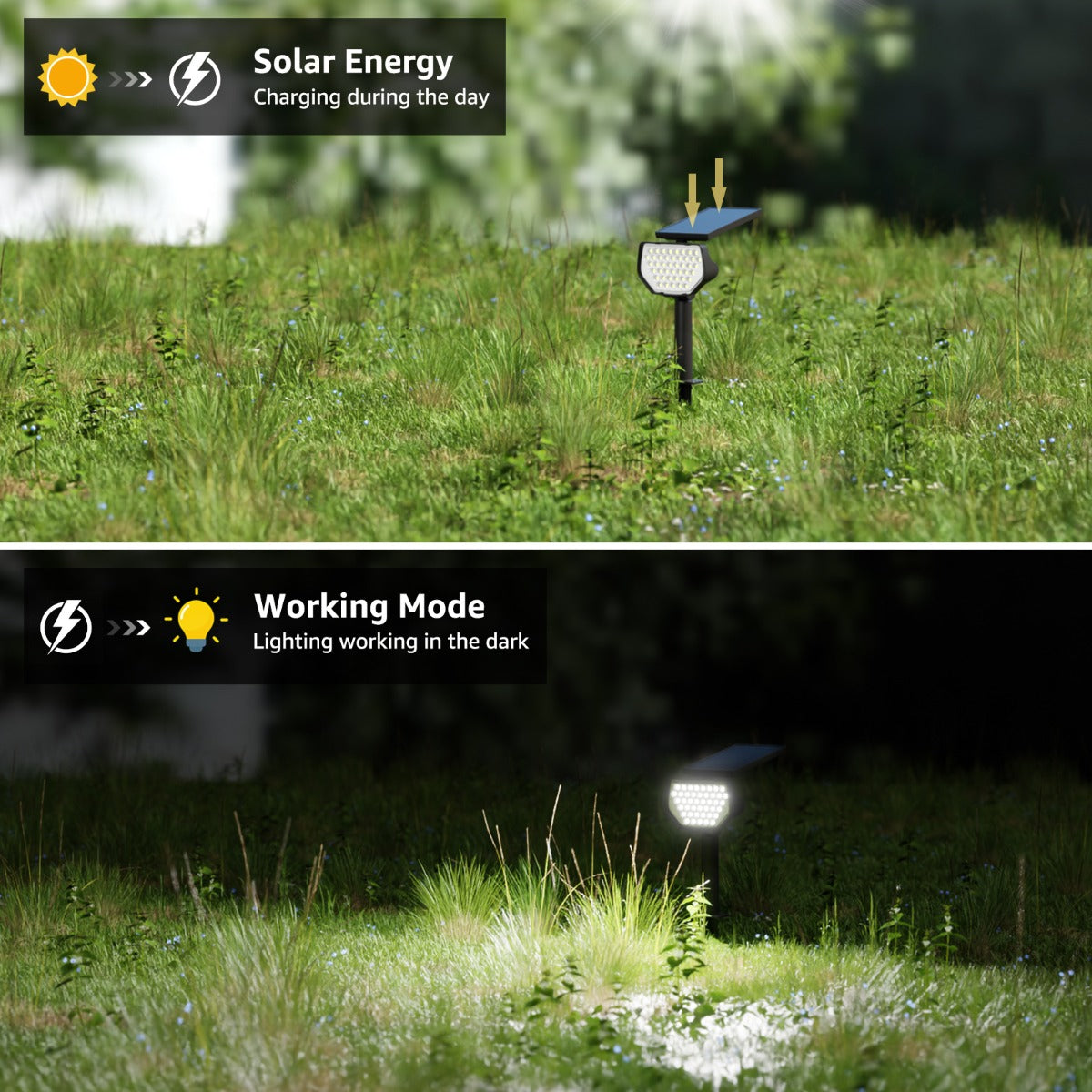 Lepro Solar Landscape Spotlights (2-Pack)